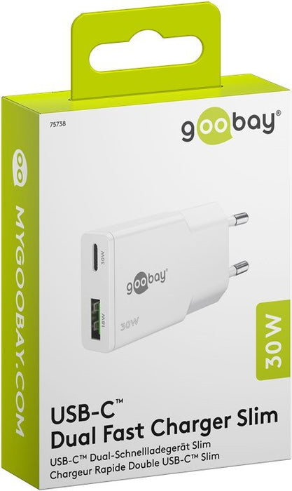 EAN 4040849757389 - Goobay Dual Universal Blanco Corriente alterna Carga rápida Interior imagen 2
