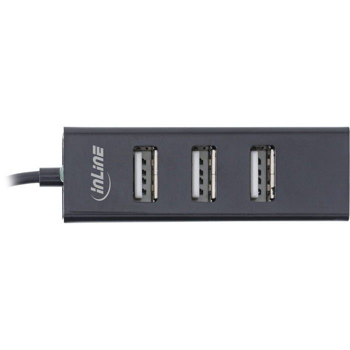 EAN 4043718315499 - InLine 33293J hub de interfaz USB 2.0 Type-A 480 Mbit/s Negro imagen 2