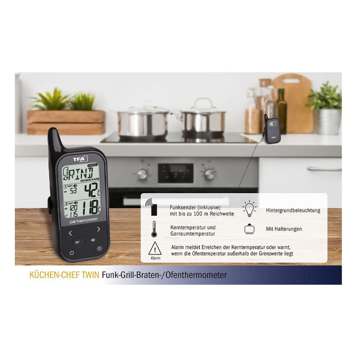 EAN 4009816031228 - TFA-Dostmann KÜCHEN-CHEF TWIN termómetro de comida 0 - 300 °C Digital imagen 9