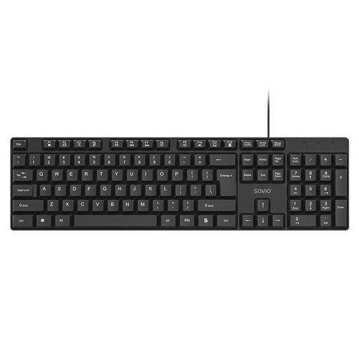 EAN 5901986048848 - Savio KB-01 teclado Hogar / Oficina USB QWERTY Inglés de EE. UU. Negro imagen 1