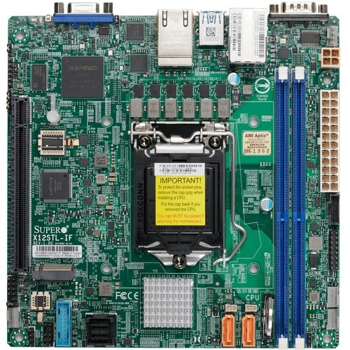 EAN 672042461677 - Supermicro MBD-X12STL-IF-O placa base Intel C252 LGA 1200 (Socket H5) mini ITX imagen 1