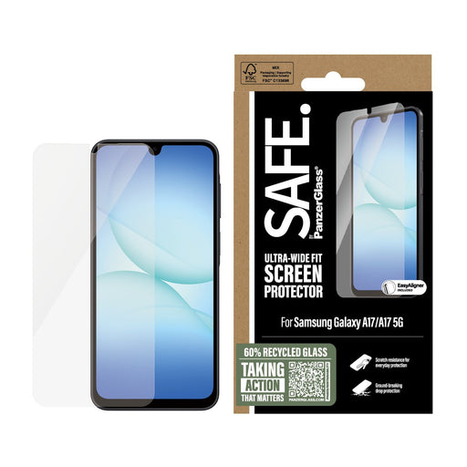EAN 5715685031601 - PanzerGlass SAFE. by ® Screen Protector Samsung Galaxy A17 | A17 5G | Ultra-Wide Fit w. EasyAligner Prote imagen 2