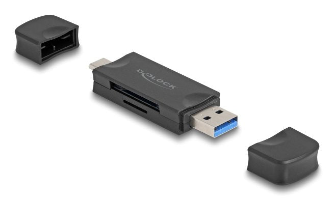 EAN 4043619910205 - DeLOCK 91020 lector de tarjeta USB 3.2 Gen 1 (3.1 Gen 1) Type-A/Type-C Negro imagen 1