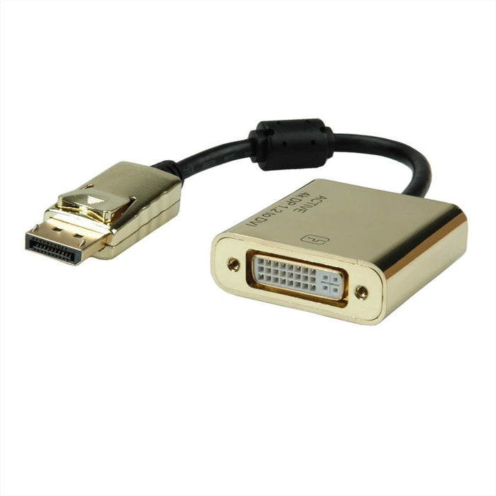 EAN 7611990150380 - ROLINE 12.03.3175 adaptador de cable de vídeo 0,15 m DisplayPort DVI-D Oro imagen 1