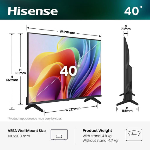 EAN 6942351429380 - Hisense 40A49S 101,6 cm (40") Full HD Wifi Negro imagen 2