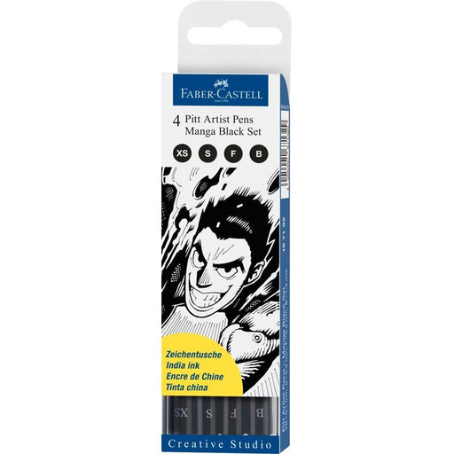 EAN 4005401671329 - Faber-Castell 167132 rotulador de punta fina Negro 4 pieza(s) imagen 1