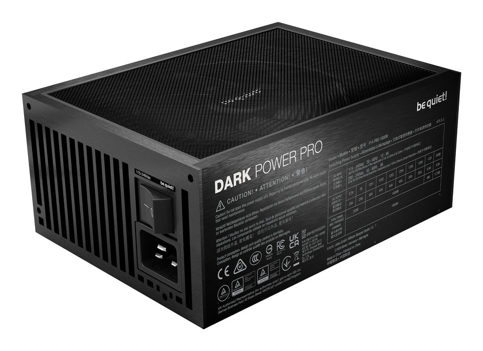 EAN 4260052192115 - be quiet! Dark Power Pro 14 IO unidad de fuente de alimentación 1600 W 20+4 pin ATX ATX Negro imagen 3