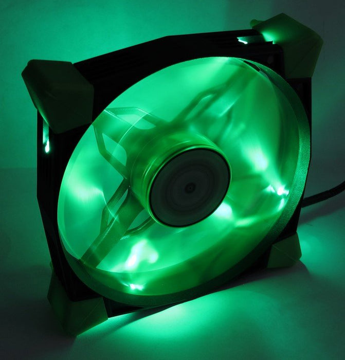 EAN 4260133129962 - Inter-Tech CobaNitrox N-120-GR Carcasa del ordenador Ventilador 12 cm Negro, Verde imagen 4