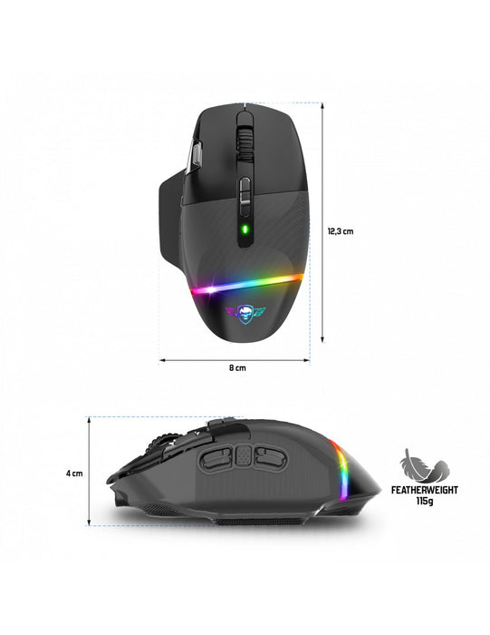 EAN 3700104455047 - Spirit of Gamer XPERT-M800 ratón Juego Mano derecha RF Wireless + USB Type-C Óptico 10000 DPI imagen 10