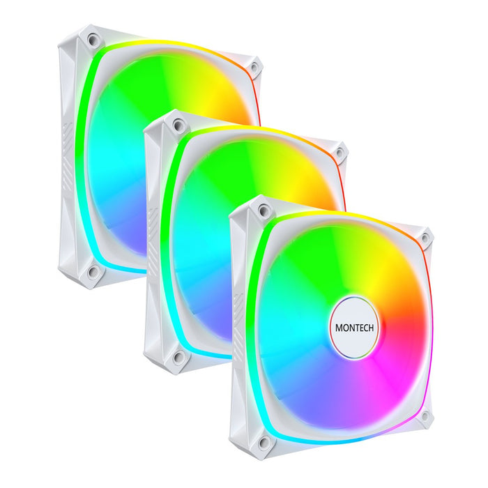 EAN 4710562742527 - Montech AX120 PRO Carcasa del ordenador Ventilador 12 cm Blanco 3 pieza(s) imagen 7