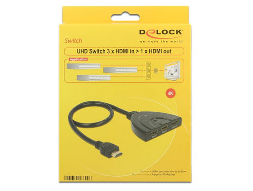 EAN 4043619186006 - DeLOCK 18600 interruptor de video HDMI imagen 2