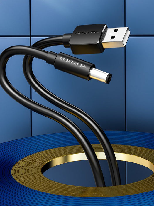 EAN 6922794757684 - Vention CEYBG cable de transmisión Negro 1,5 m USB A DC 5.5mm imagen 2