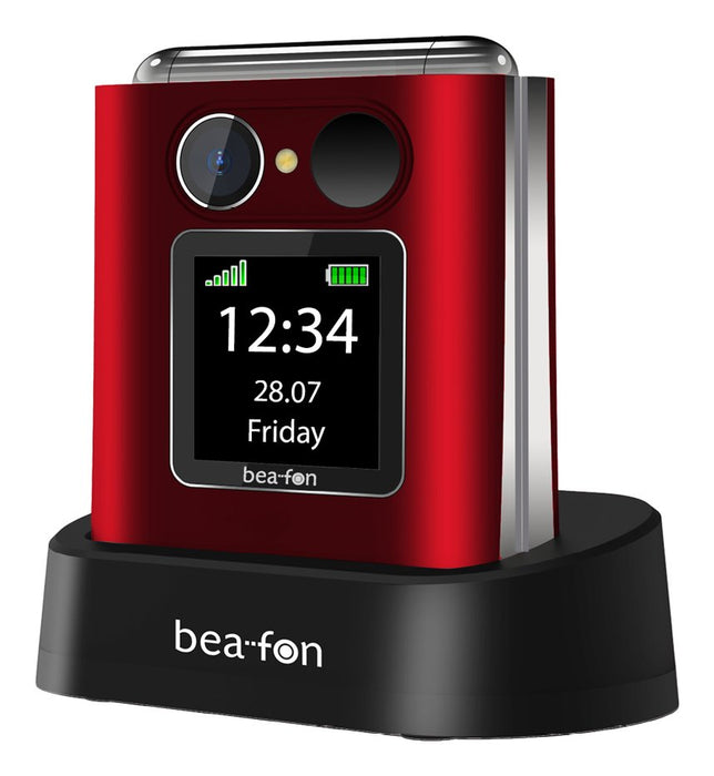 EAN 9120124822027 - Beafon Fold10 5,59 cm (2.2") 95 g Negro, Rojo Teléfono para personas mayores imagen 3