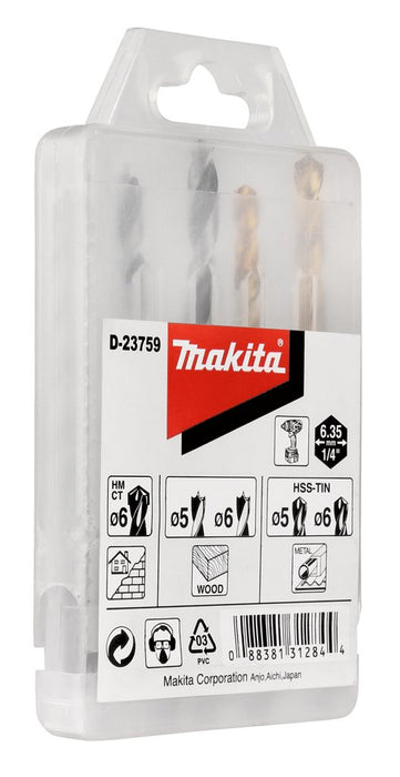EAN 0088381312844 - Makita D-23759 broca Juego de brocas 5 pieza(s) imagen 3