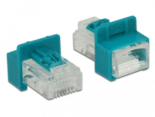 EAN 4043619864256 - DeLOCK 86425 bloqueador de puerto Llave de bloqueador de puerto RJ-45 Rojo 6 pieza(s) imagen 2