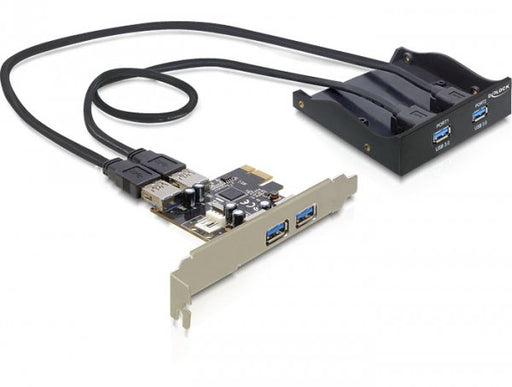 EAN 4043619618934 - DeLOCK Front Panel + PCI Express Card tarjeta y adaptador de interfaz Interno USB 3.2 Gen 1 (3.1 Gen 1) imagen 1