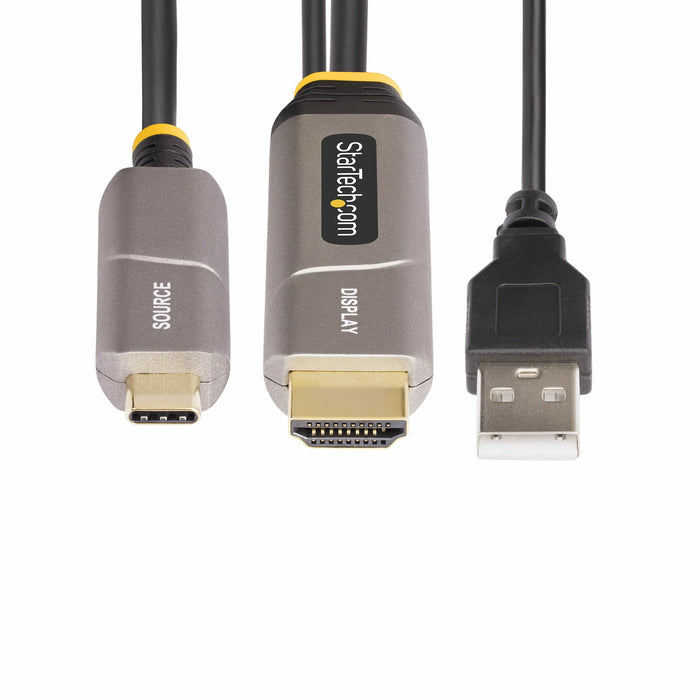EAN 65030898812 - StarTech.com 146B-USBC-HDMI4K-AOC adaptador de cable de vídeo HDMI tipo A (Estándar) Negro imagen 6