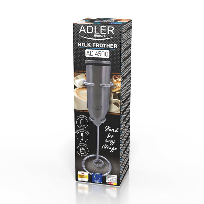 EAN 5903887806077 - Adler AD 4500 espumador o calentador de leche Handheld electric milk frother Acero inoxidable imagen 10