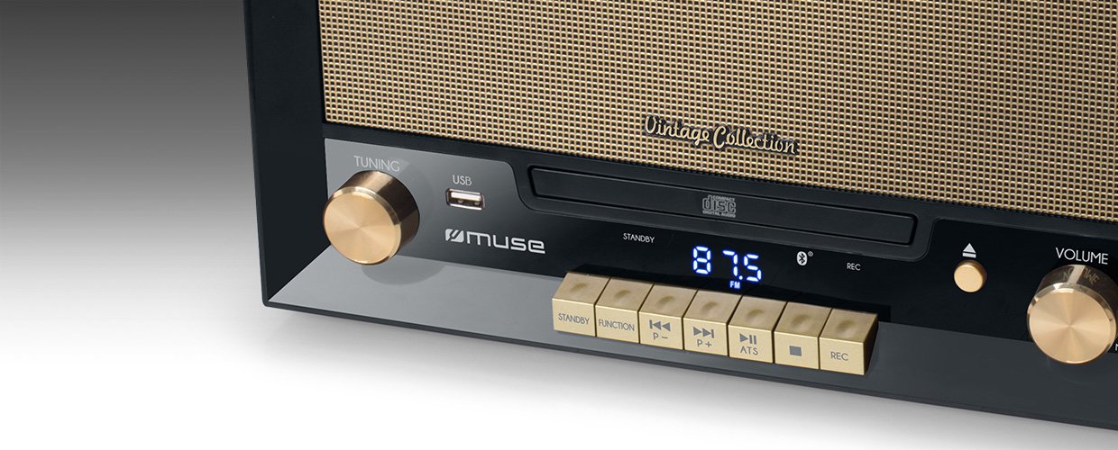 EAN 3700460205669 - Muse MT-110B tocadisco Tocadiscos de tracción directa Negro, Marrón imagen 6