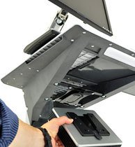 EAN 0698833015126 - Ergotron Neo-Flex LCD Cart Gris Panel plano Carro/soporte de suelo con ruedas multimedia imagen 6