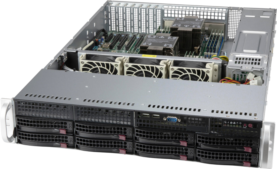 EAN 672042442584 - Supermicro CSE-825BTQC-R1K23LPB carcasa de ordenador Estante Negro 1200 W imagen 1