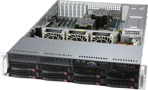 EAN 0672042442584 - Supermicro CSE-825BTQC-R1K23LPB carcasa de ordenador Estante Negro 1200 W imagen 1