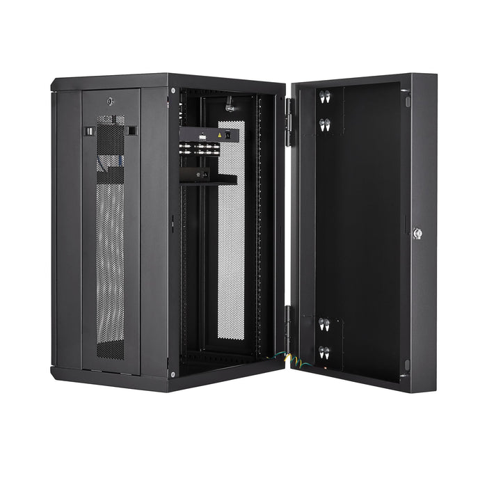 EAN 0065030870061 - StarTech.com RK1820WALHM armario rack Bastidor de pared Negro imagen 5