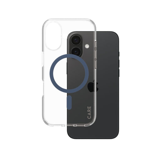 EAN 5715685004315 - PanzerGlass CARE™ by ® Urban Combat Case Transparent w. Blue MagSafe iPhone 16 funda para teléfono móvil  imagen 1