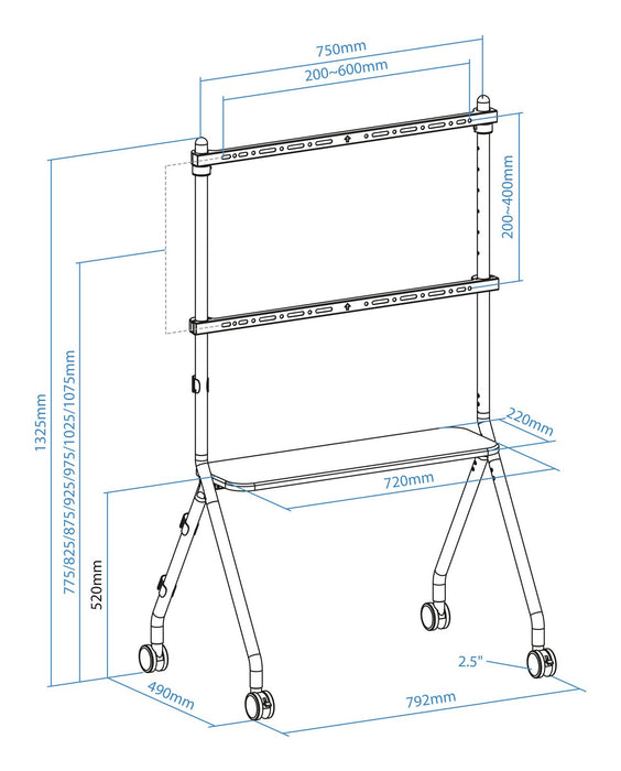 EAN 8433281014565 - TooQ iLove 2,03 m (80") Haya, Blanco imagen 9