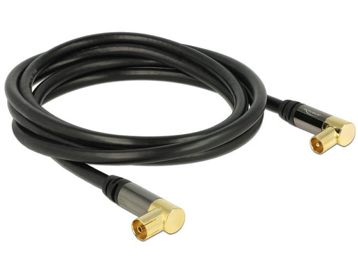 EAN 4043619888658 - DeLOCK 88865 cable coaxial RG-6/U 2 m IEC Negro imagen 1