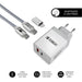 EAN 8436586742089 - SUBBLIM SUBCHG-3WPD10 cargador de dispositivo móvil Universal Plata, Blanco Corriente alterna Carga rápid imagen 2