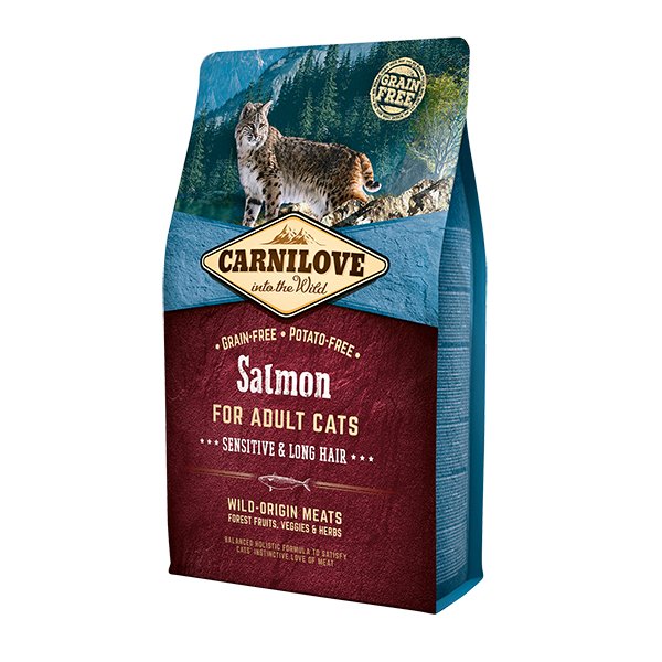 EAN 8595602512287 - CARNILOVE Salmon Cat Food alimento seco para gatos 2 kg Adulto Pera, Salmón imagen 1