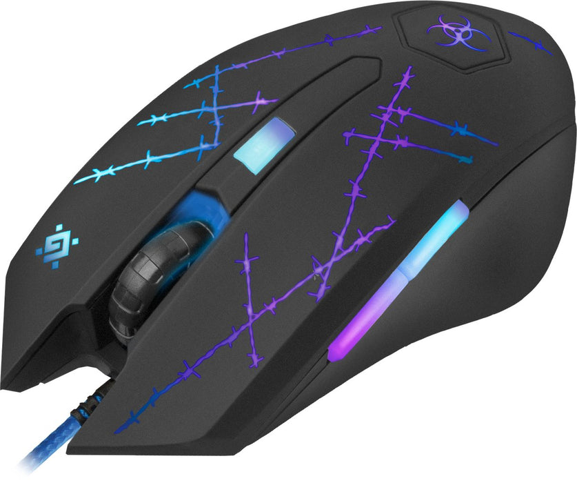 EAN 4714033520201 - Defender Forced GM-020L ratón Juego Ambidextro USB tipo A Óptico 3200 DPI imagen 5