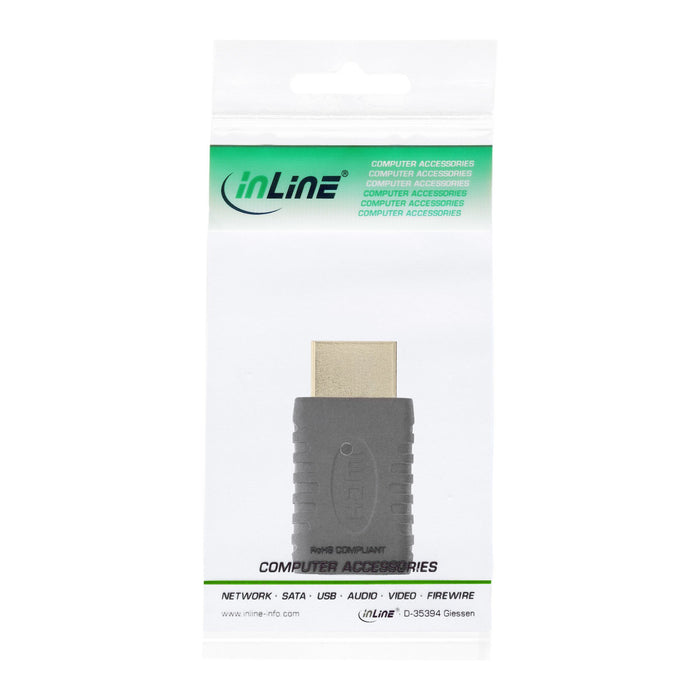 EAN 4043718116676 - InLine 17691G cambiador de género para cable HDMI A male HDMI C Negro imagen 3