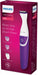 EAN 8710103860044 - Philips Essential BRT383/15 depiladora bikini Mojado y seco Violeta, Blanco imagen 2