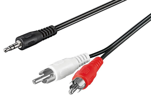EAN 4040849501968 - Goobay 50196 cable de audio 3 m 2 x RCA 3,5mm Negro, Rojo, Blanco imagen 1