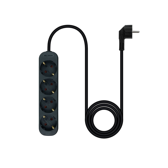 EAN 8433281014022 - Nanocable 10.37.0004-NS-BK base múltiple 1,4 m 4 salidas AC Interior imagen 2