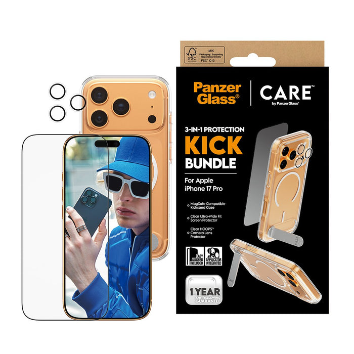 EAN 5715685027352 - PanzerGlass ® | CARE by ® 3-in-1 Feature Kick Bundle iPhone 17 Pro Protector de pantalla Apple 1 pieza(s) imagen 2