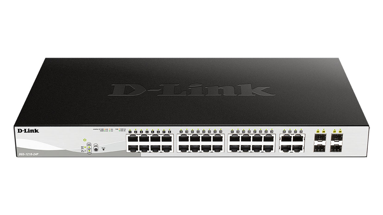 EAN 0790069391965 - D-Link DGS-1210-24P switch Gestionado L2 Gigabit Ethernet (10/100/1000) Energía sobre Ethernet (PoE) Negr imagen 3