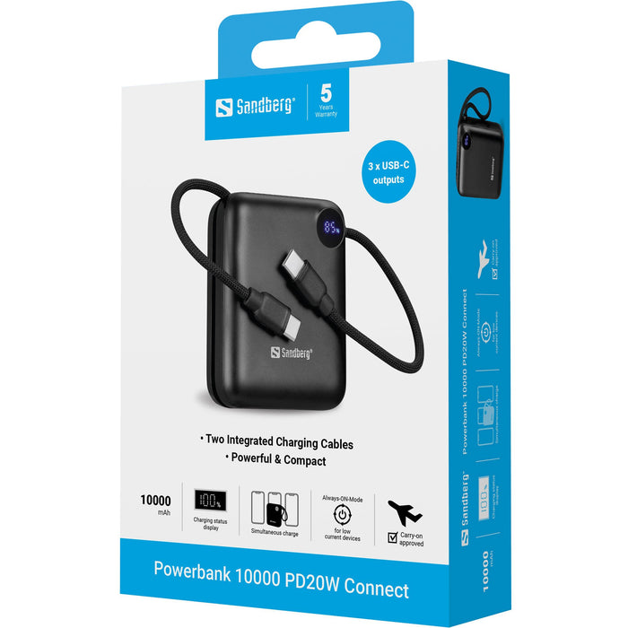 EAN 5705730421266 - Sandberg 421-26 batería externa Polímero de litio 10000 mAh Negro imagen 5