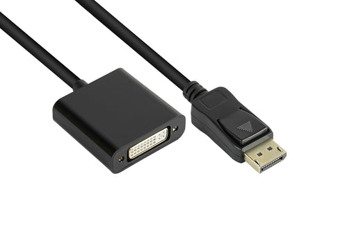 EAN 4014619603350 - Alcasa DP-AD10 adaptador de cable de vídeo 0,2 m DisplayPort DVI-I Negro imagen 2