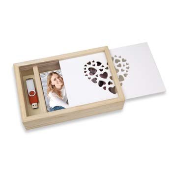 EAN 8020912057963 - ZEP LOVE BOX Caja de almacenaje Rectangular Madera Blanco, Madera imagen 2