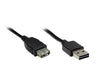 EAN 4014619576852 - Alcasa USB A - USB A 1.8m M/F cable USB USB 2.0 1,8 m 0,48 Gbit/s Negro imagen 1