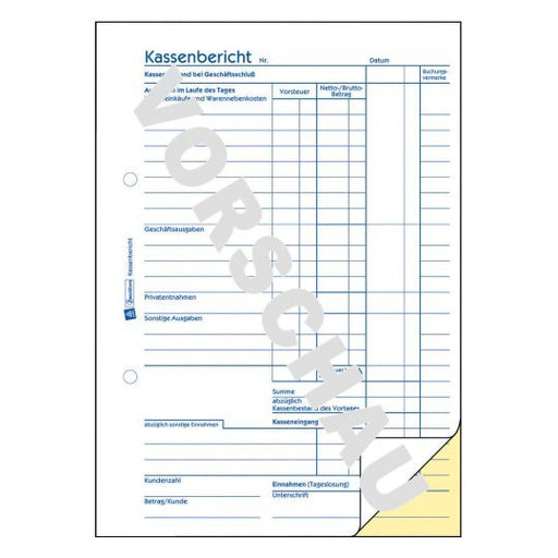 EAN 4004182003176 - Avery 317 registro comercial (libro) Azul, Blanco imagen 2