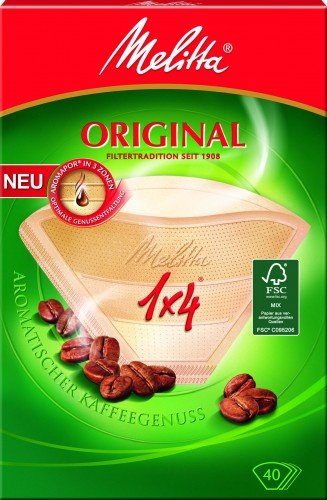 EAN 4006508206810 - Melitta Aroma-Filtertüten 1x4 Marrón Filtro para campana imagen 1