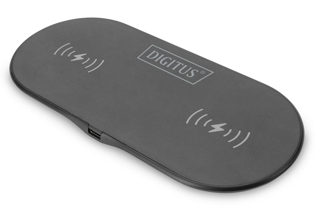EAN 4016032483403 - Digitus DA-10082 cargador de dispositivo móvil Smartphone Gris USB Cargador inalámbrico Carga rápida Inte imagen 1