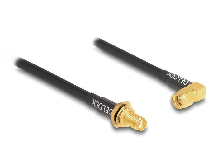 EAN 4043619121106 - DeLOCK 12110 cable coaxial 0,3 m Negro imagen 1