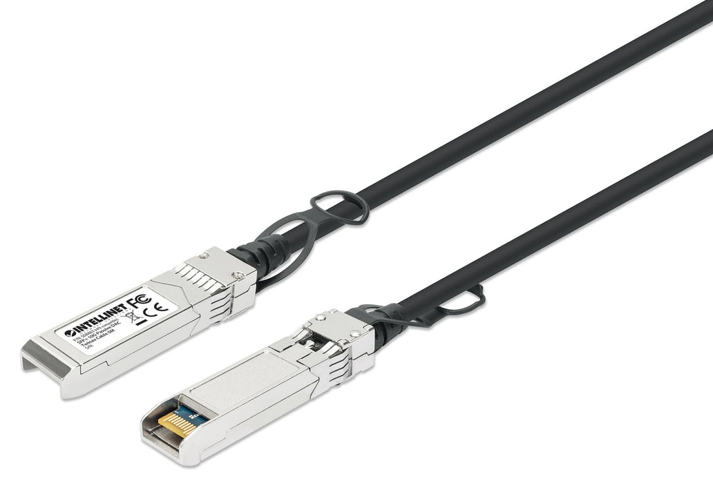 EAN 0766623508483 - Intellinet 508483 Cable de fibra óptica e InfiniBand 5 m SFP+ Negro, Plata imagen 1