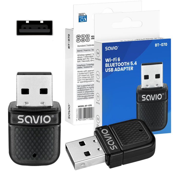 EAN 5907264110061 - Savio BT-070 tarjeta y adaptador de interfaz USB 2.0 imagen 5