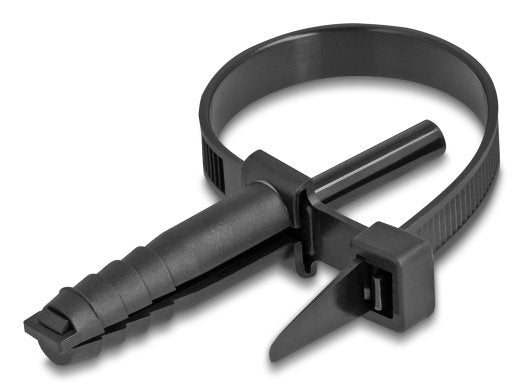 EAN 4043619189144 - DeLOCK 18914 presilla Bridas adherentes para cables Nylon Negro 100 pieza(s) imagen 3